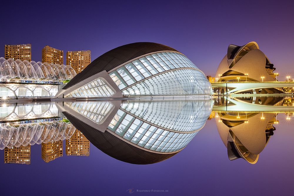 L'Hemisfèric und Palau de les Arts Reina Sofía in Valencia Spanien