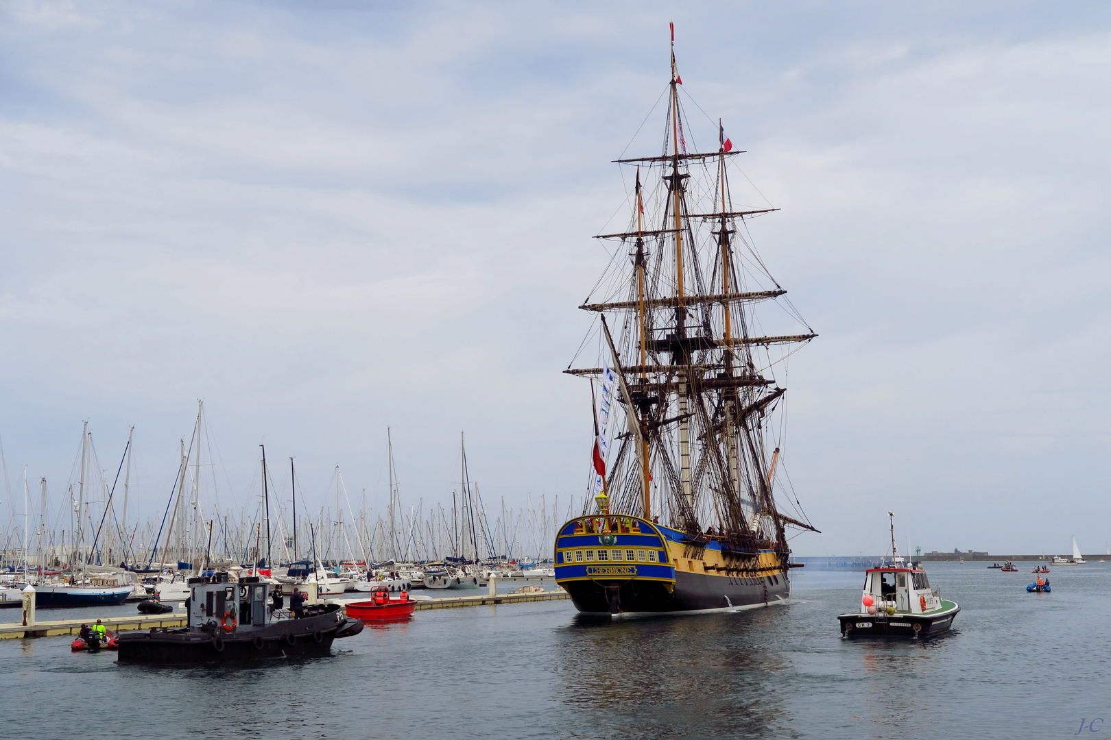 " L'HERMIONE à Cherbourg "