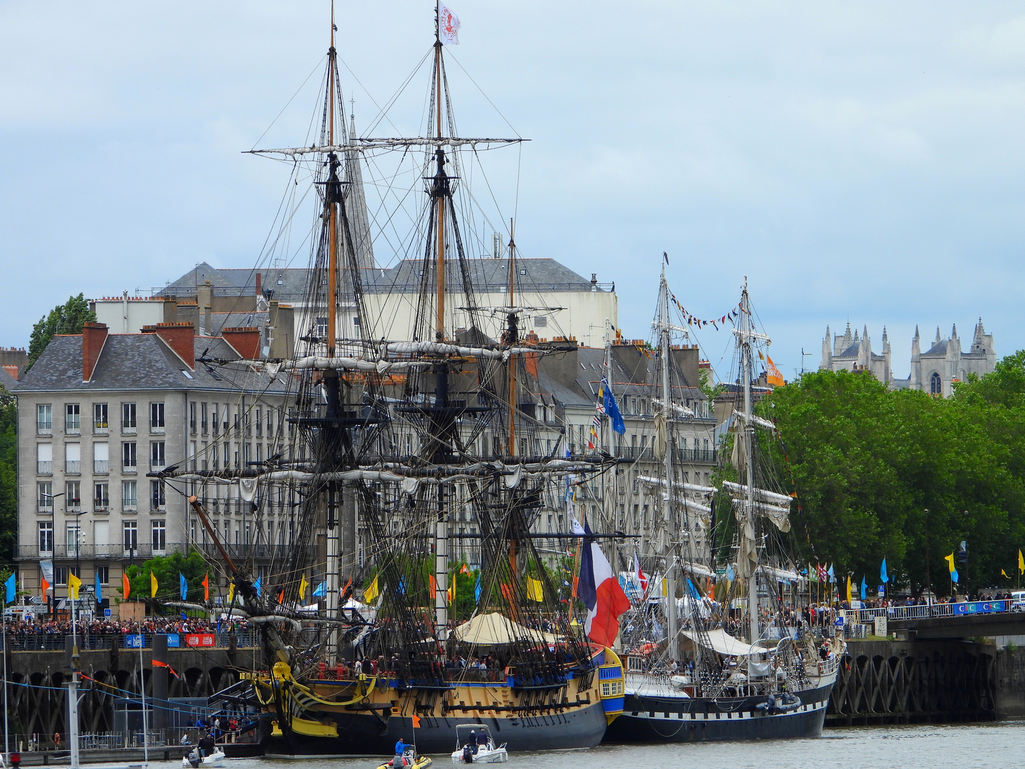 L'Hermione et le Bélem à Nantes - 2019