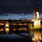 L'heure bleue sur le Rhône