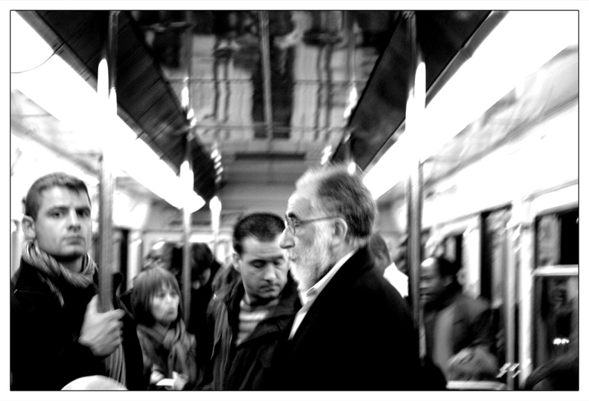 l'homme en la métro
