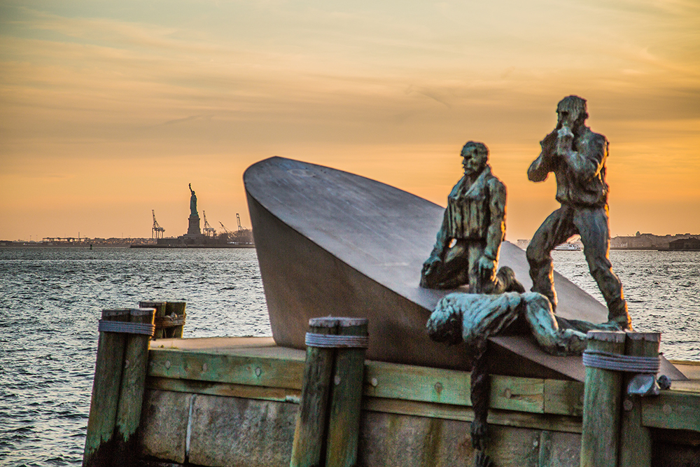 Liberty and American Merchant Mariners Memorial NY