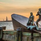 Liberty and American Merchant Mariners Memorial NY