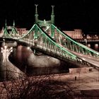 Liberty Bridge by night