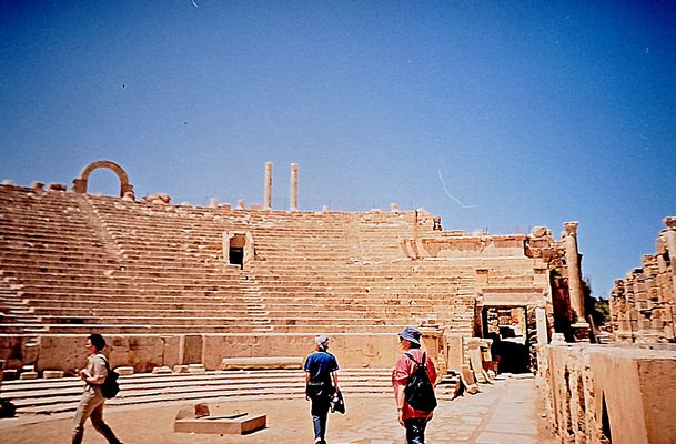 LIbia al tempo di Gheddafy..1999...Leptis Magna...