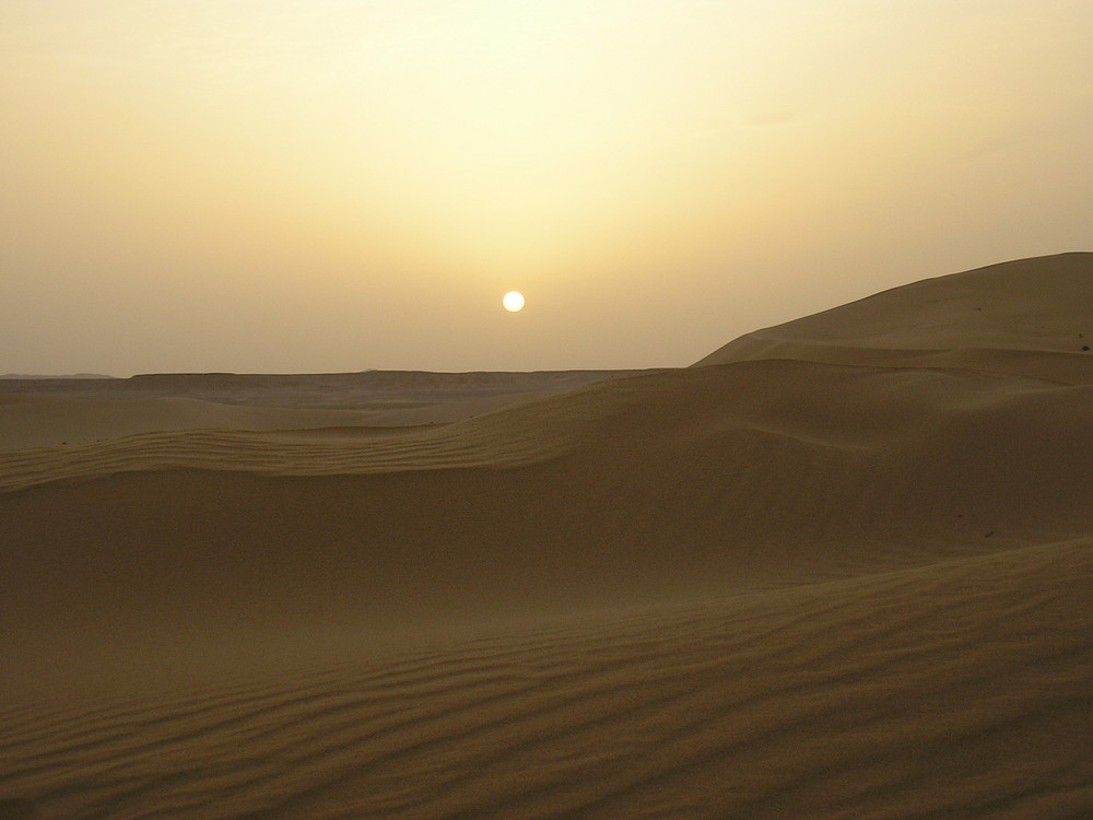 Libia: Tramonto sulle dune di Gadames