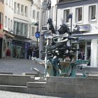 Libori-Brunnen in der Altstadt von Paderborn-März 2013