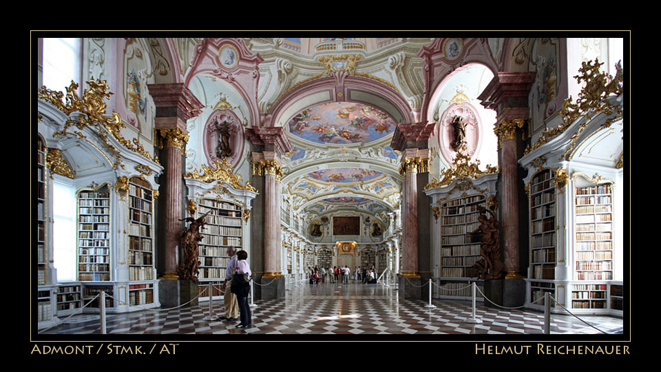 Library / Bibliothek I, Benediktinerstift Admont, Stmk / A