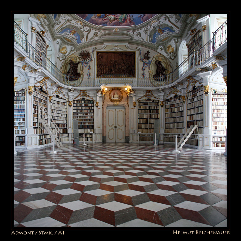 Library / Bibliothek II, Benediktinerstift Admont, Stmk / A
