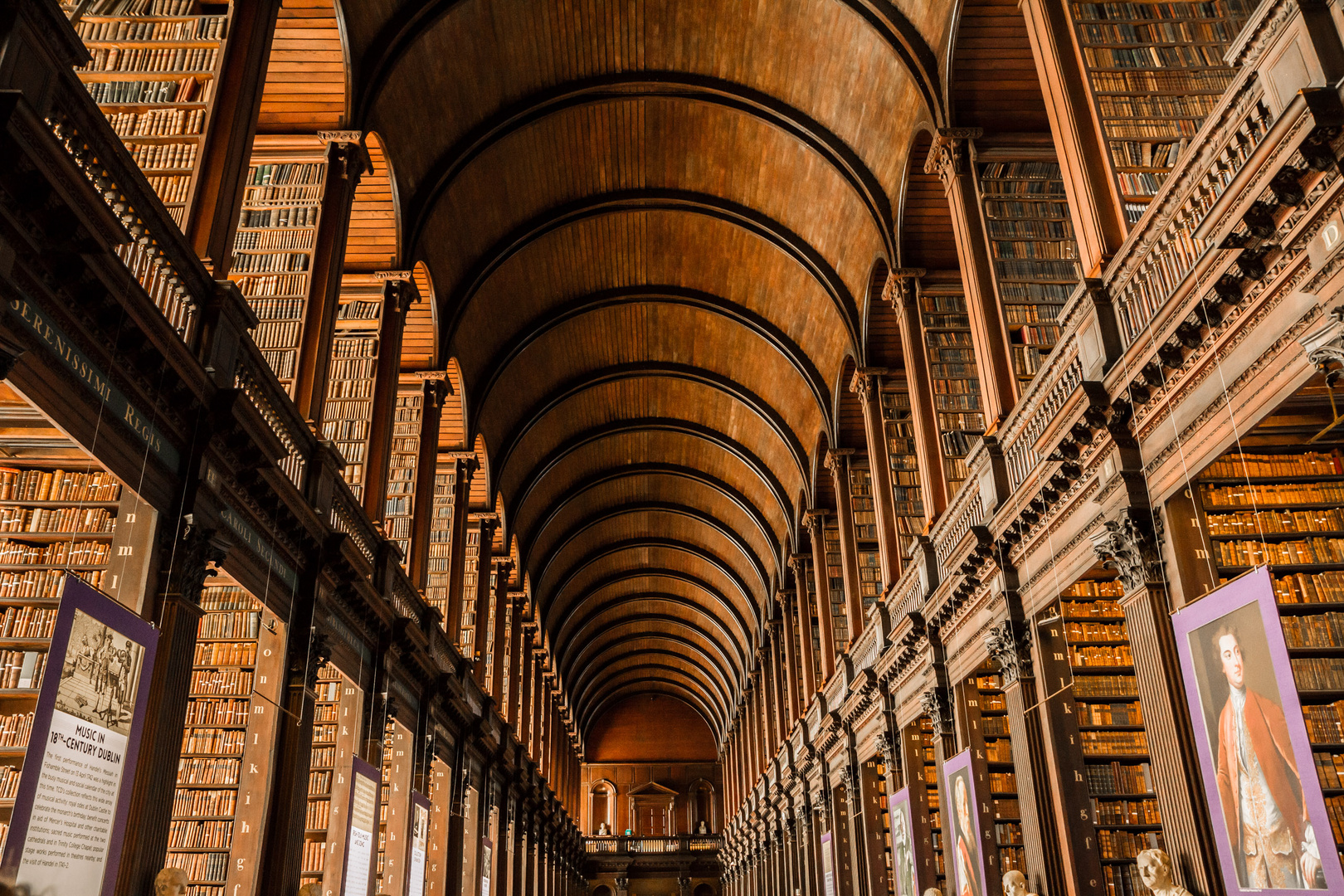 Library in Dublin Trinity college