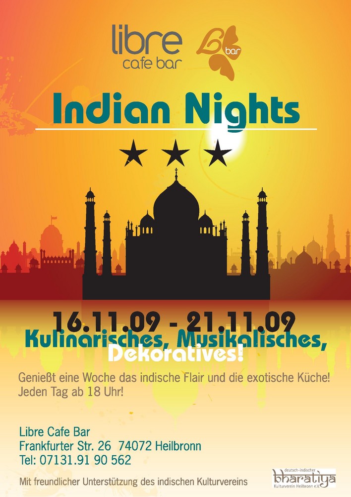 Libre Café Bar Heilbronn Indische Woche