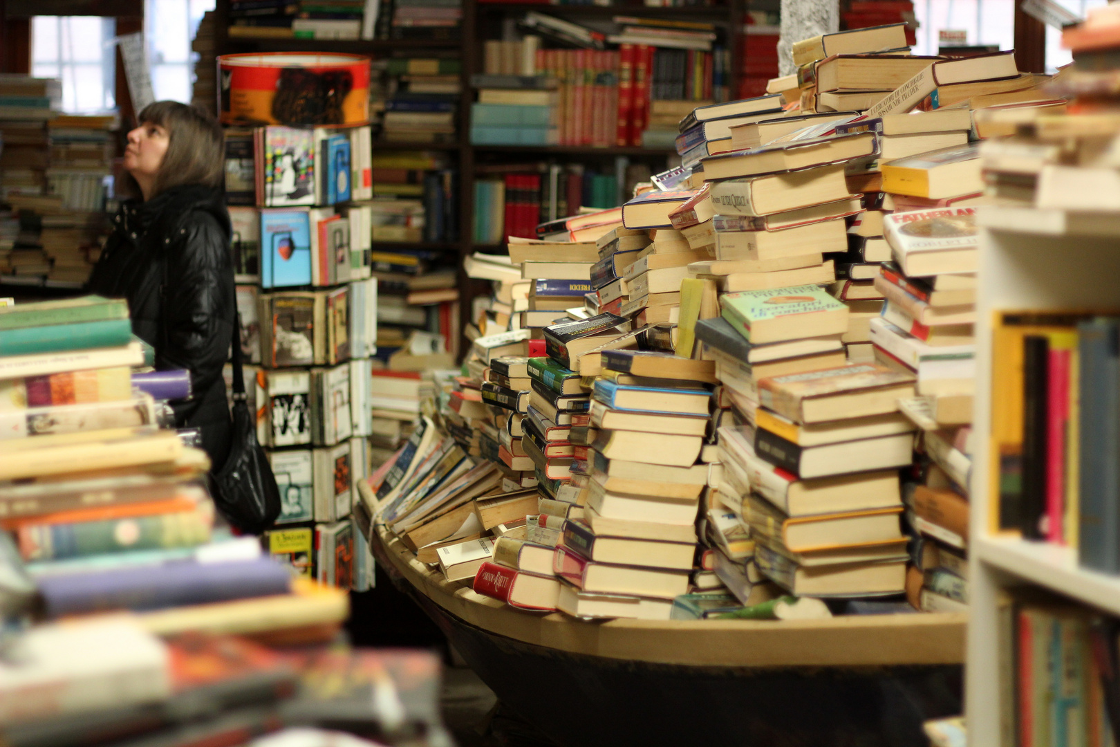 libreria acqua alta in Venedig