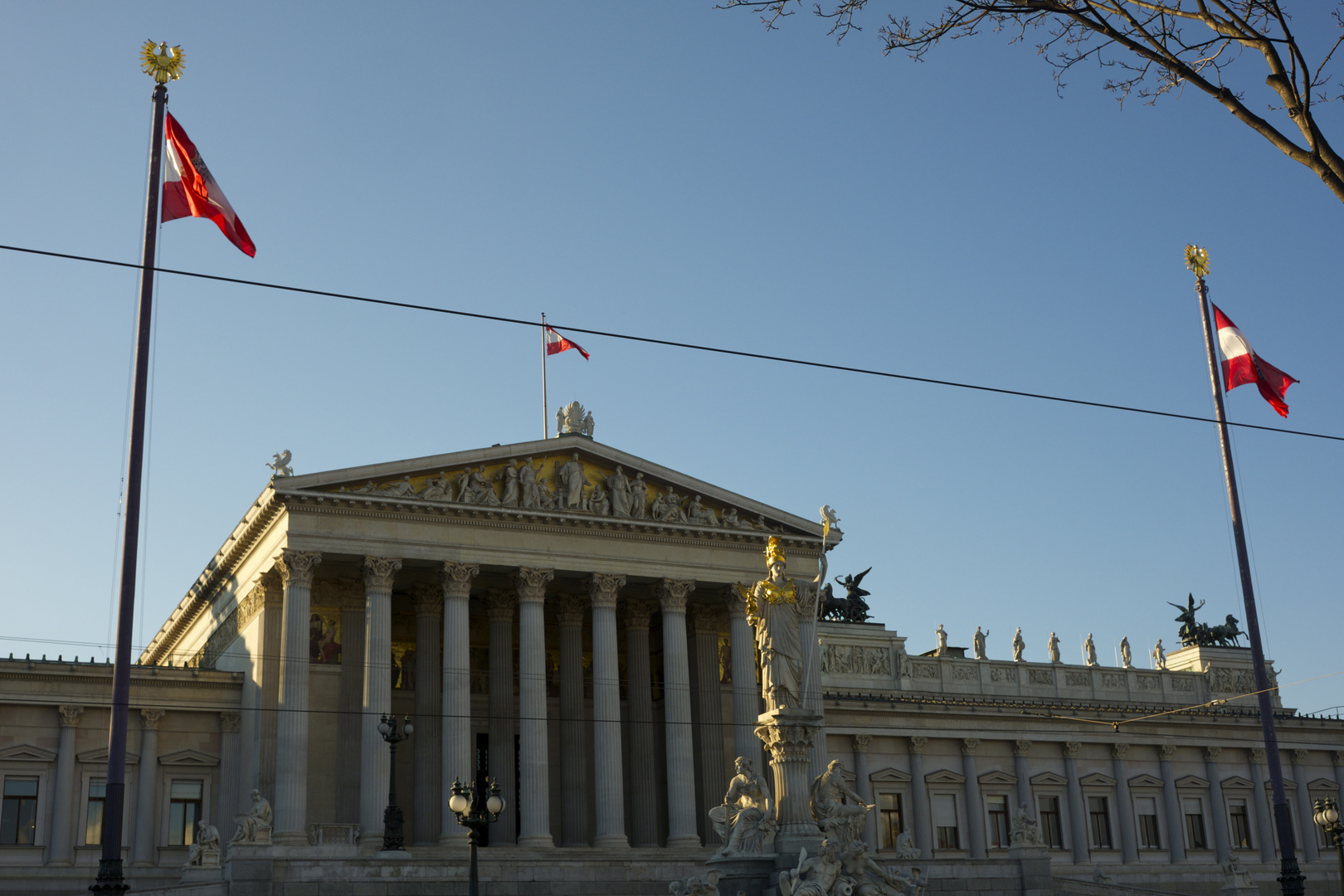 Licht auf das Parlament