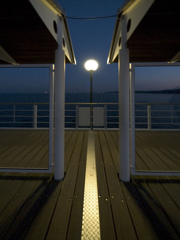 Licht auf der Seebrücke Heringsdorf