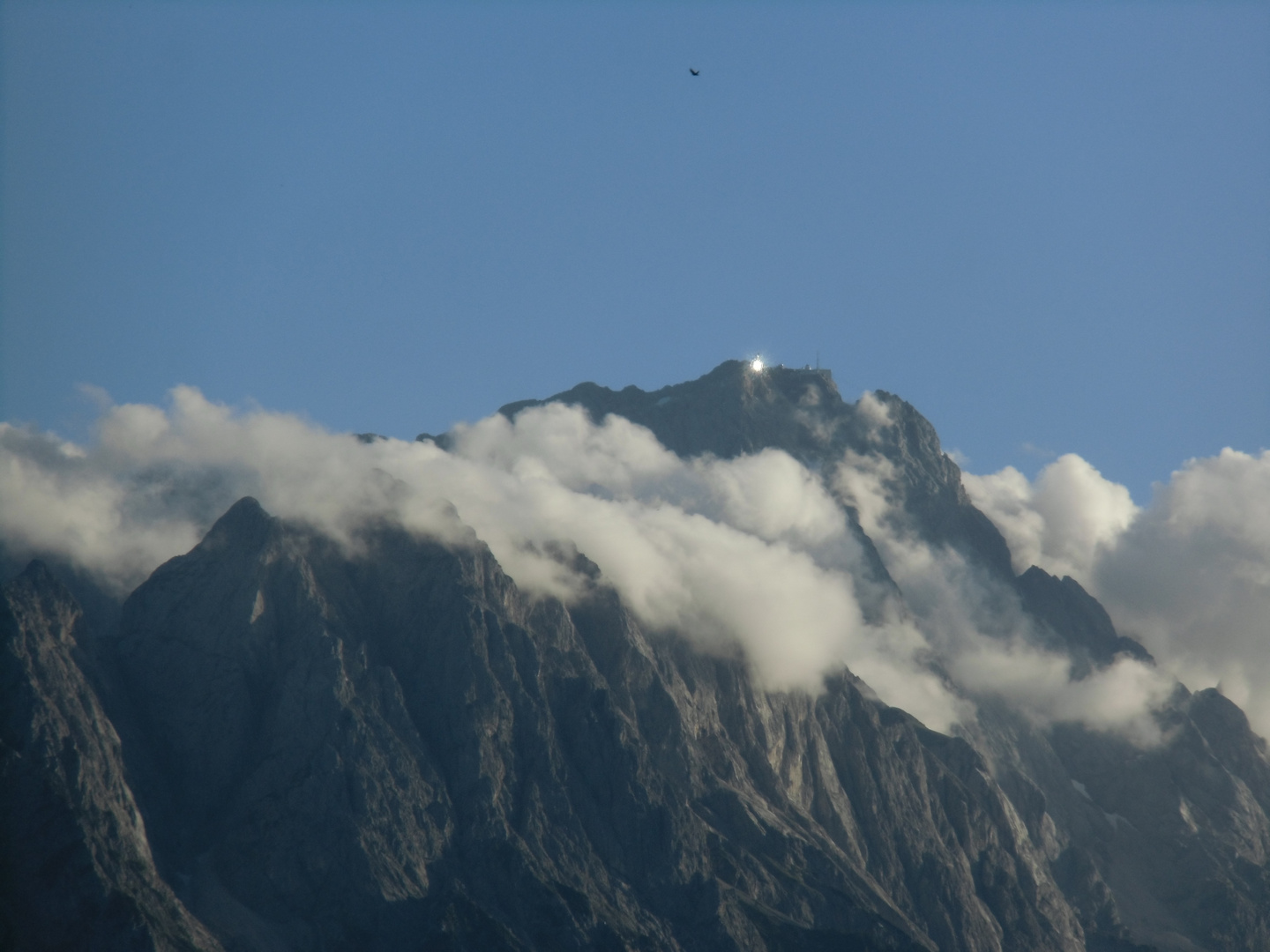 Licht auf der Zugspitze