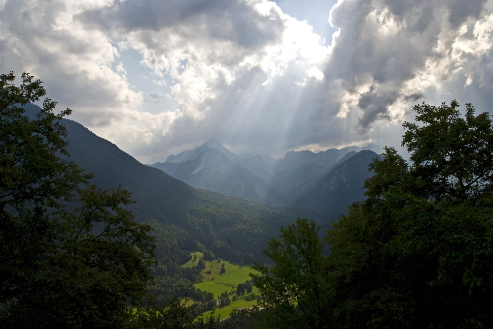 Licht auf Landschaft