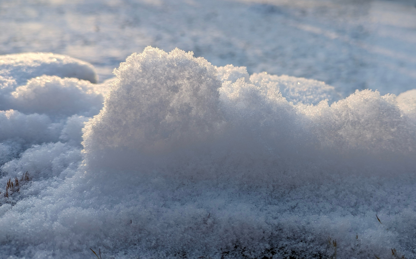 Licht im Schnee