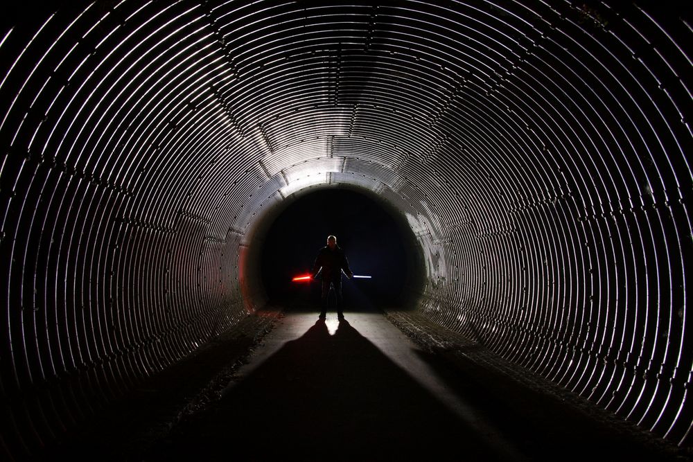 Licht im Tunnel