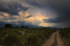 Licht in den Wolken