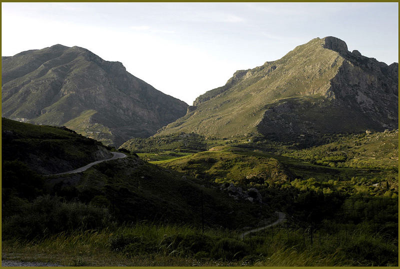 Licht in Kreta-Landschaft