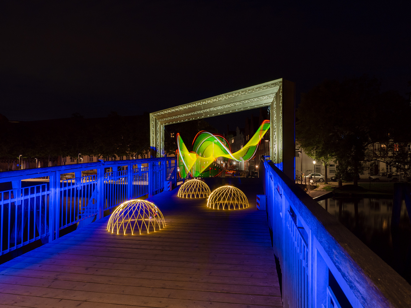 Licht Malerei an der Dankwartsbrücke