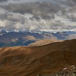 Licht-Schattenwolkenspiel, Aufnahme vom 2663 m hohen Pfannhorn mit...