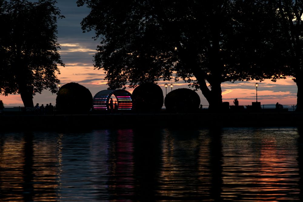 Licht-Tunnel in Bregenz