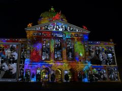 Licht- und Musikshow am Bundeshaus