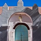 Licht und Schatten an der Kirche San Pedro de Atacama