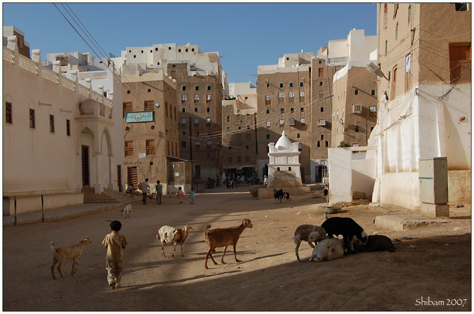 Licht und Schatten in Shibam