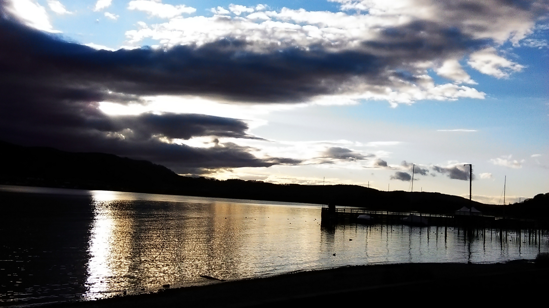 Licht und Sonnenuntergang am Bodensee