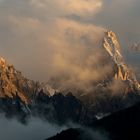 Licht-Wolkenspektakel am Abend an der  Dreischusterspitze, schön... 