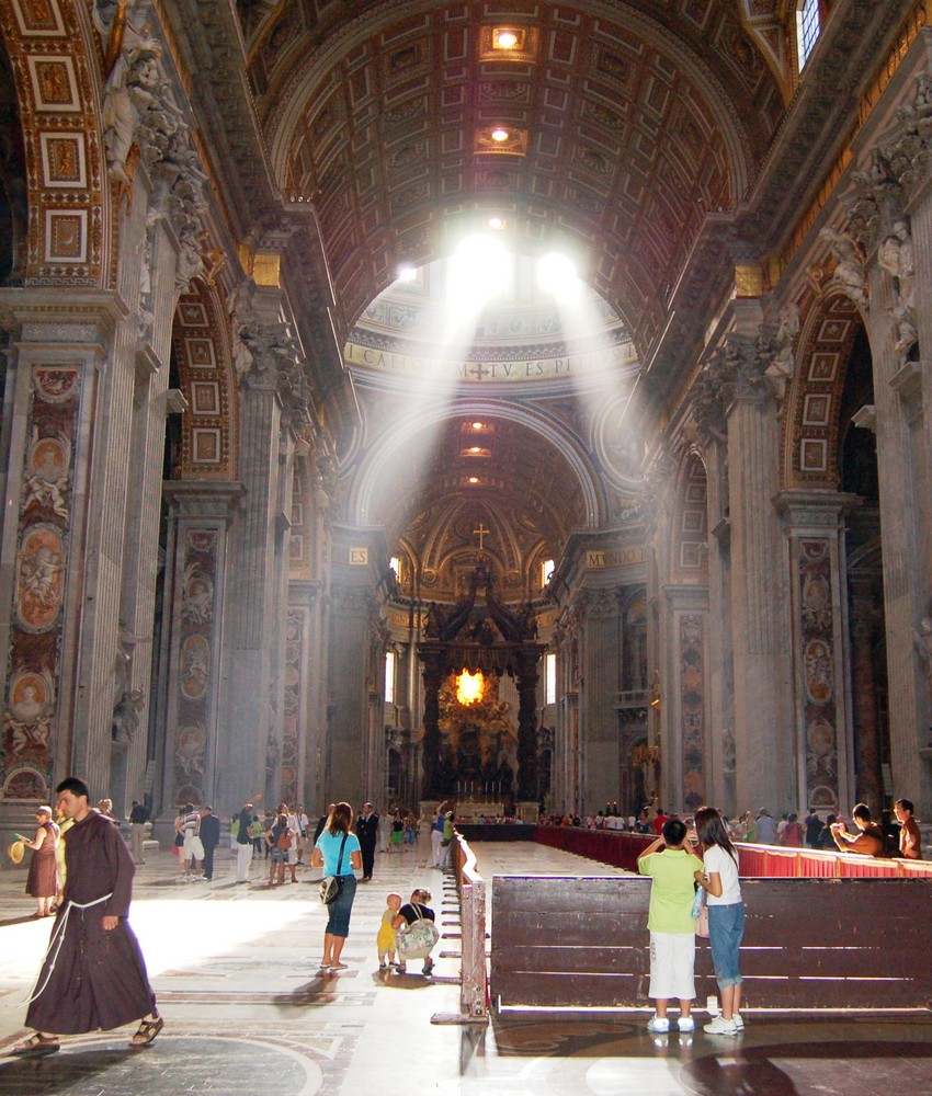 Lichtblick im Petersdom