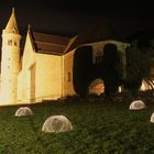 Lichtdome vor dem Kloster in Lorch