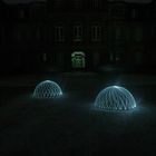 Lichtdome vor dem Schloss Fantasie in Eckersdorf