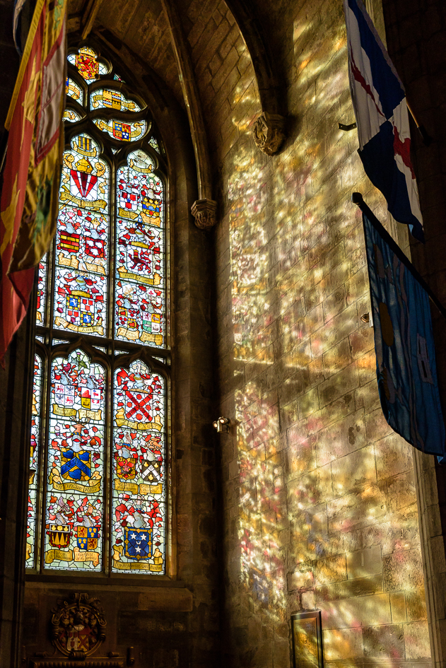 Lichtdurchschienen; St. Giles Edinburgh