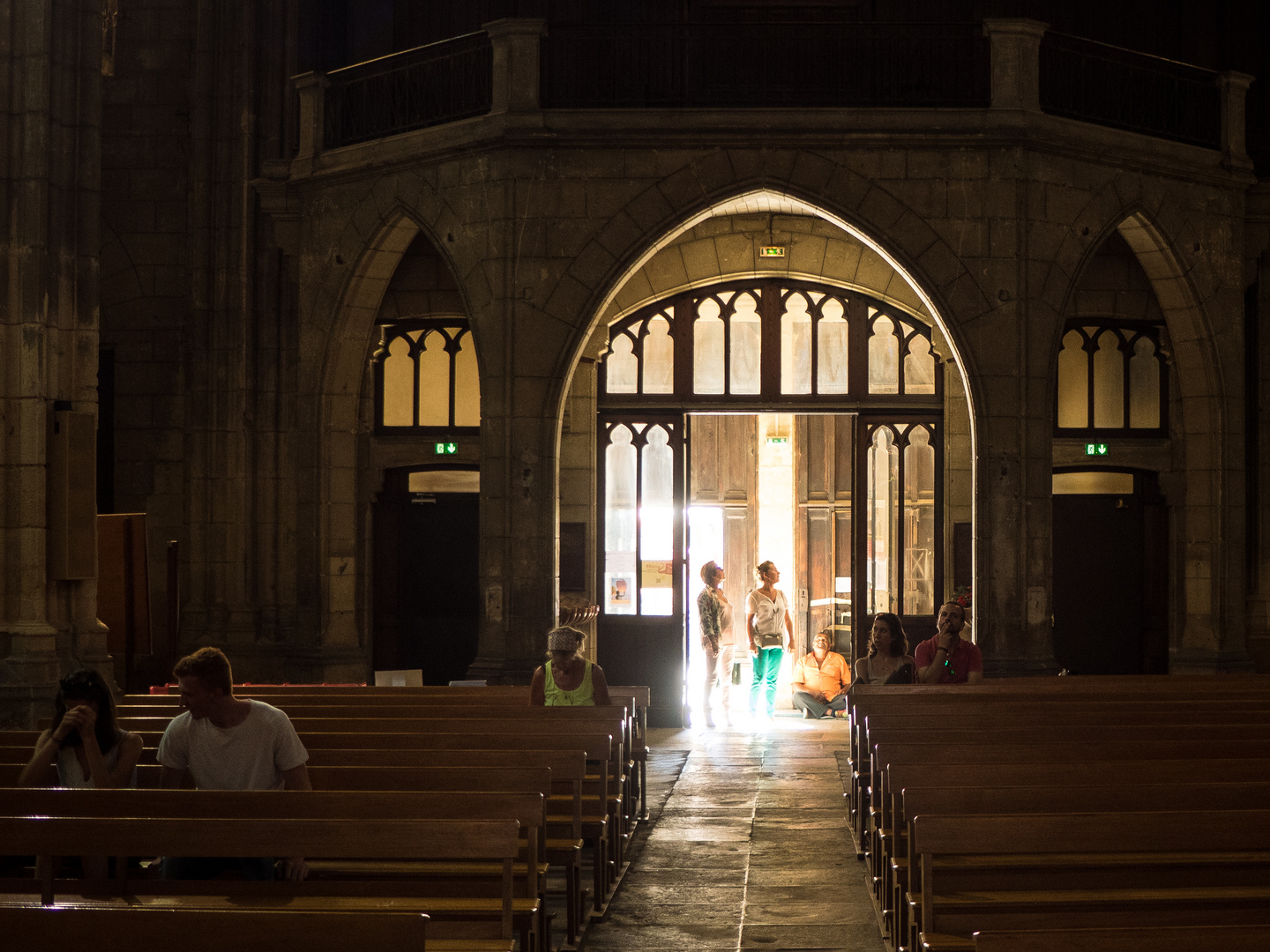 Lichteinfall in die Kathedrale von Bordeaux