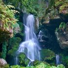 Lichtenhainer Wasserfall im Kirnitzschtal, Sächsischen Schweiz