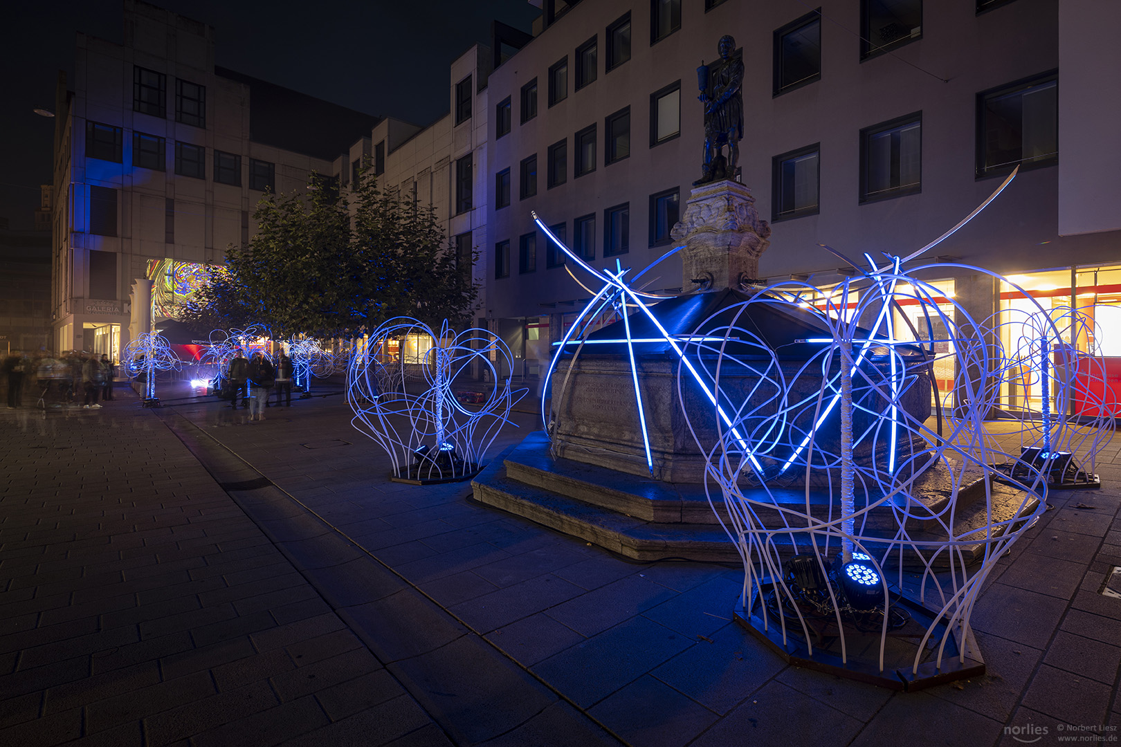 Lichter am Martin-Luther-Platz