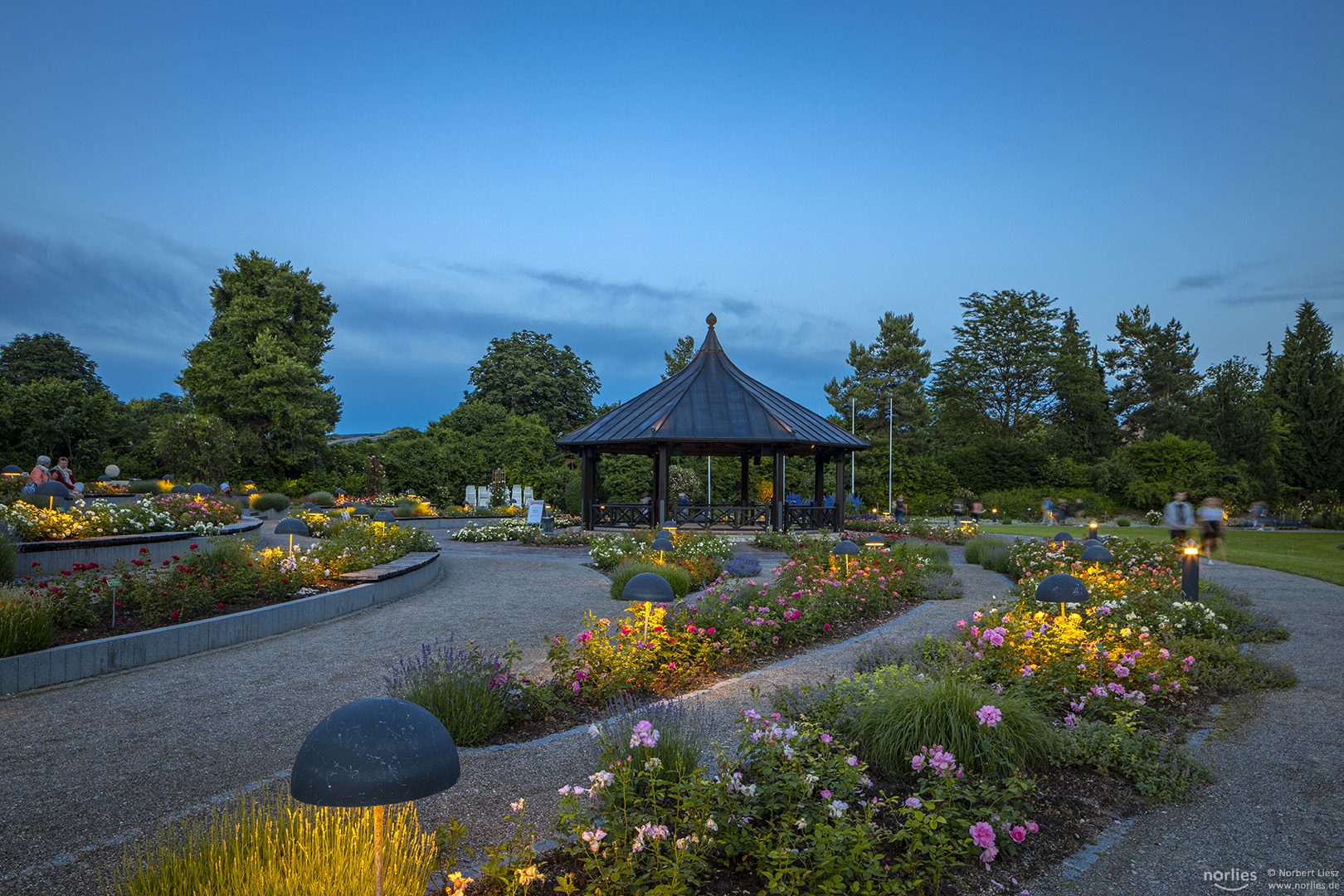 Lichter am Rosenpavillon