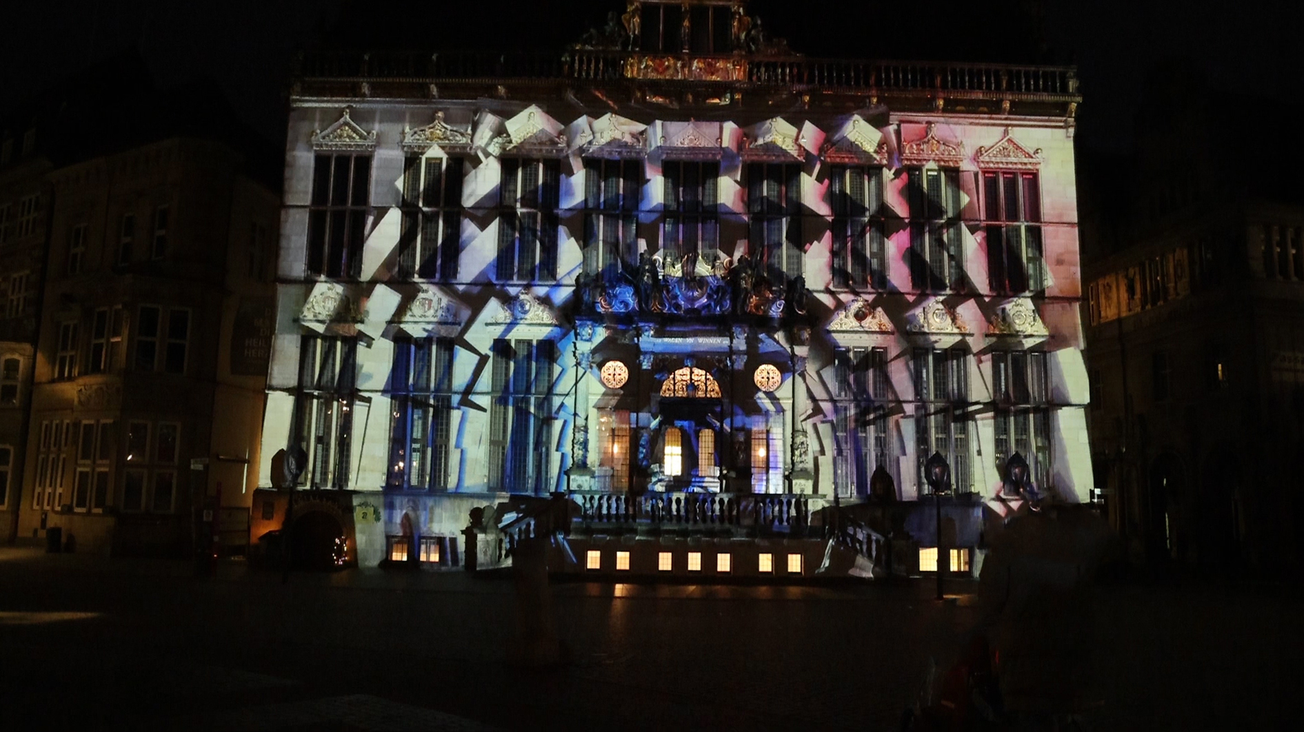 Lichter der City in Bremen - hier: Schütting