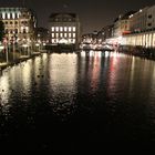 Lichter der Stadt an Hamburgs Binnenalster