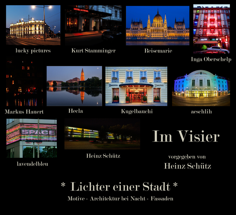 *Lichter einer Stadt* Collage von aeschlih