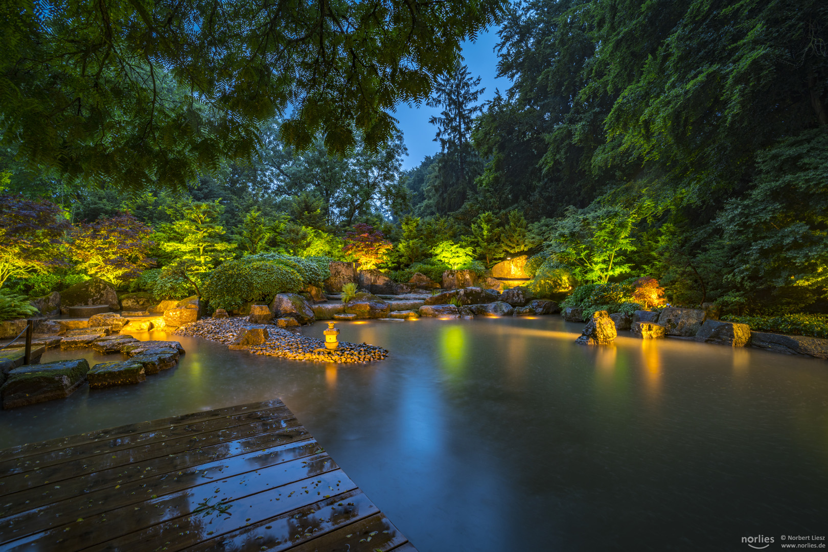 Lichter im Japangarten