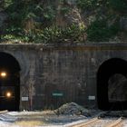 Lichter im Montgomery Tunnel, VA, USA; Norfolk & Southern NS#9173 GE Dash 9-40CW