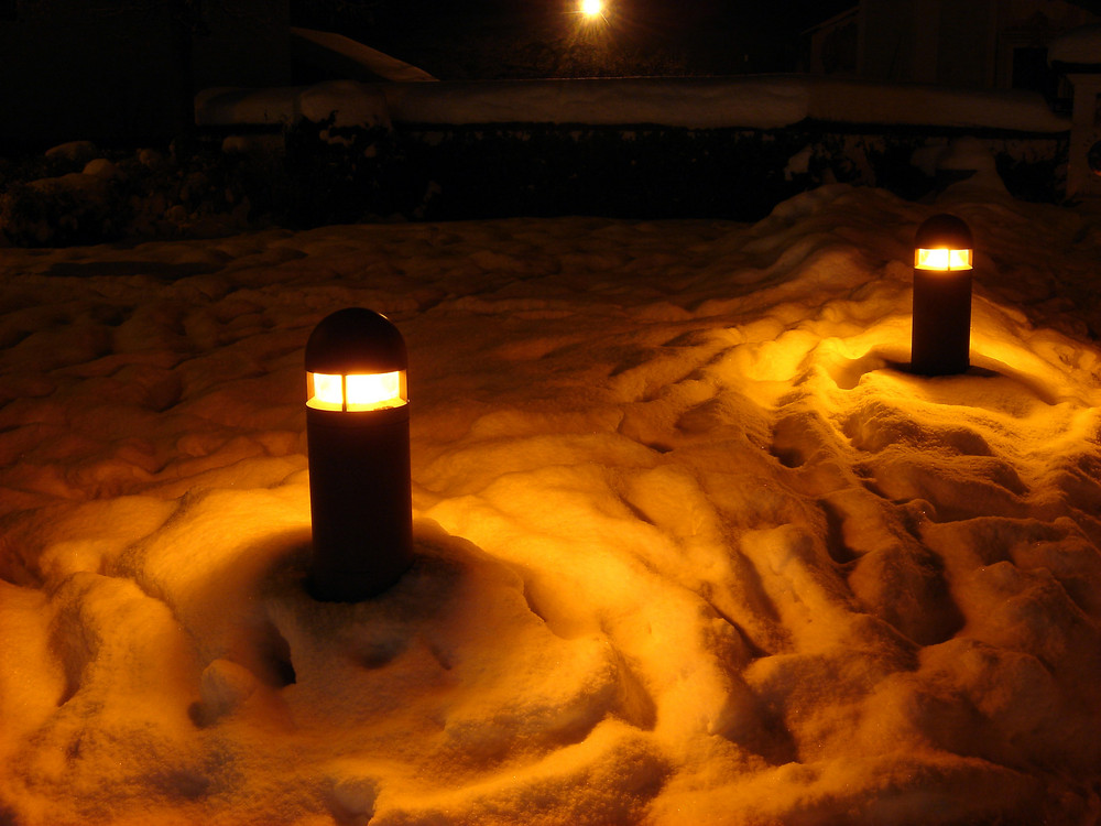 Lichter im Schnee