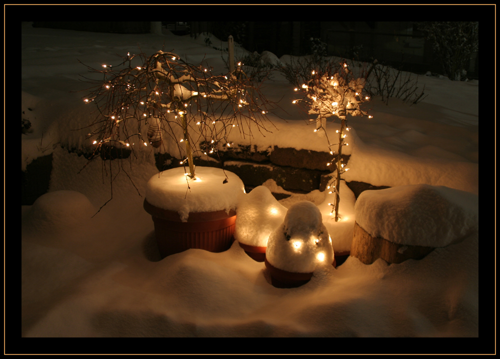 Lichter im Schnee / Vielen Dank