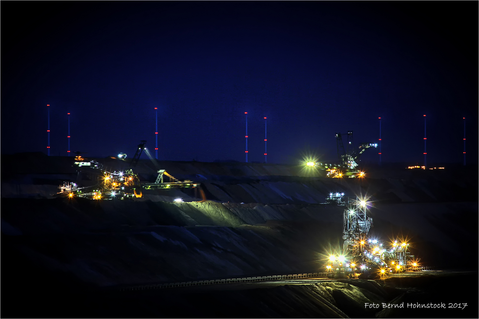 Lichter im Tagebaun Garzweiler ....