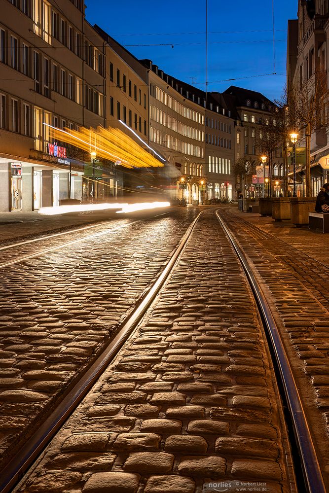 Lichter in der Bürgermeister-Fischer-Straße