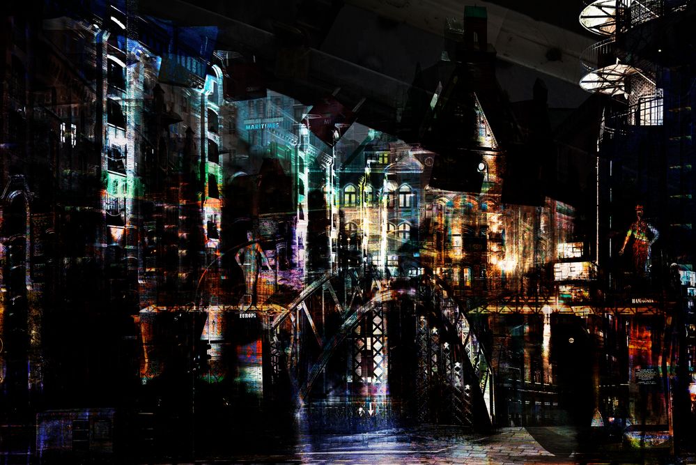 Lichter in der Nacht Foto & Bild | world, hamburg ...